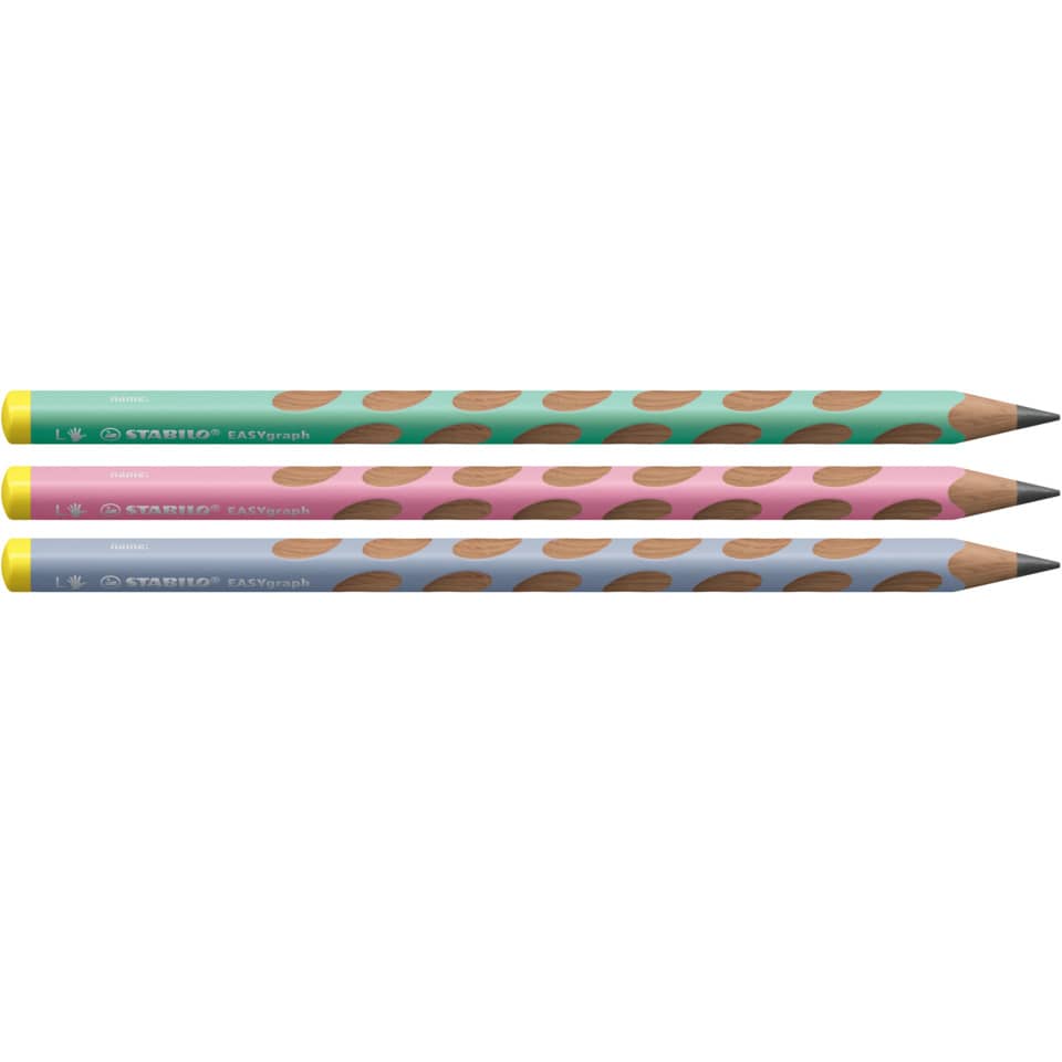 Bleistift, HB-Bleistift, Bunt gestreift, Holzspitze, Kunststoffhülle