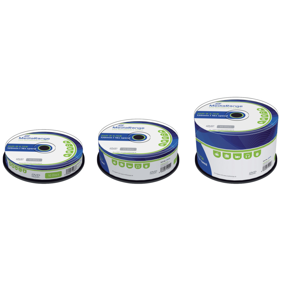 dvd-r, scheiben, spindel, packung, medien