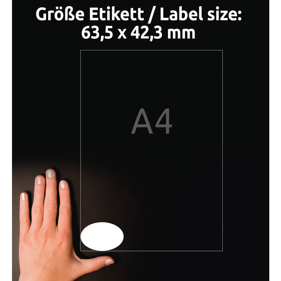 Pferd?, No, Bild Hand, A4 Platzhalter, Etikettengröße 63,5 x 42,3 mm