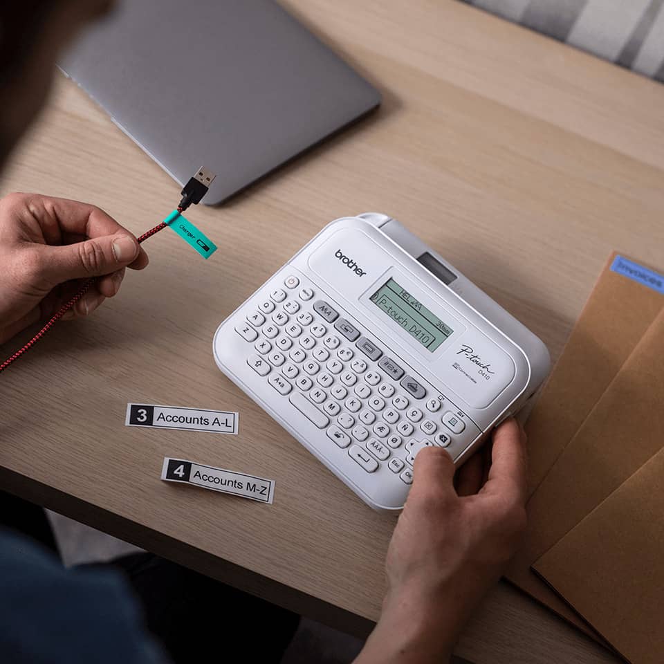 Bürogerät, Etikettendrucker, Elektronikgerät, Kabelgebunden, Tastaturstil