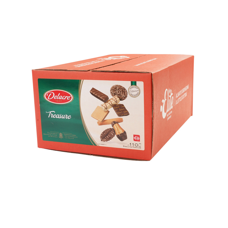 Plätzchen, Keksbox, Schokoladenkekse, Delacre Treasure, Snackbox