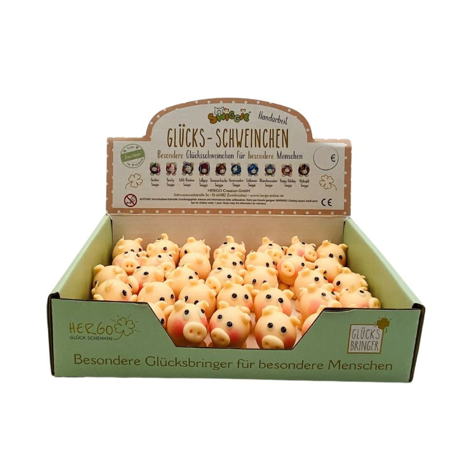 Schweinchen, Schmuckfigur, Glückssymbol, Miniaturfigur, Puppenfigur