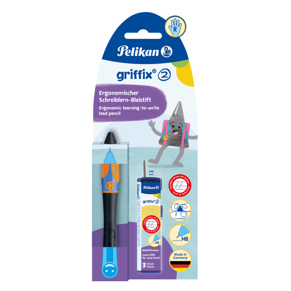 Ergonomischer Bleistift, Lead Pencil, Schreibset, HB-Bleistift, Bleistiftminen