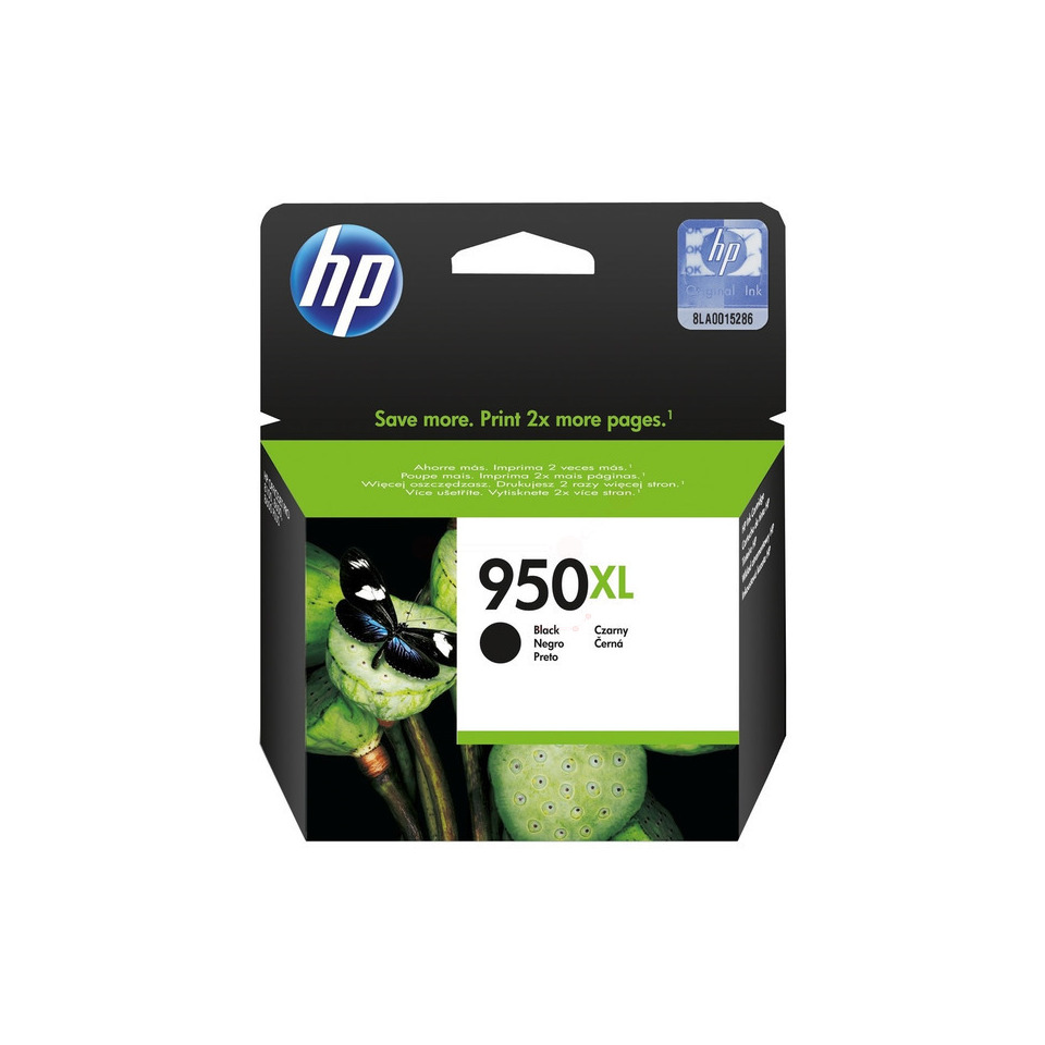 Tintenpatrone, HP-Patrone, 950XL, Schwarz, Druckertinte