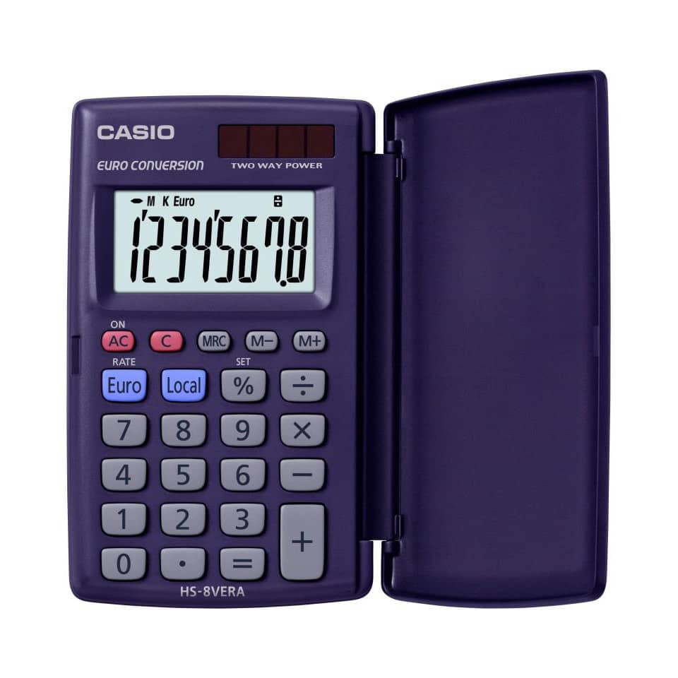 calculator, Casio, purple, flip-case, scientific?