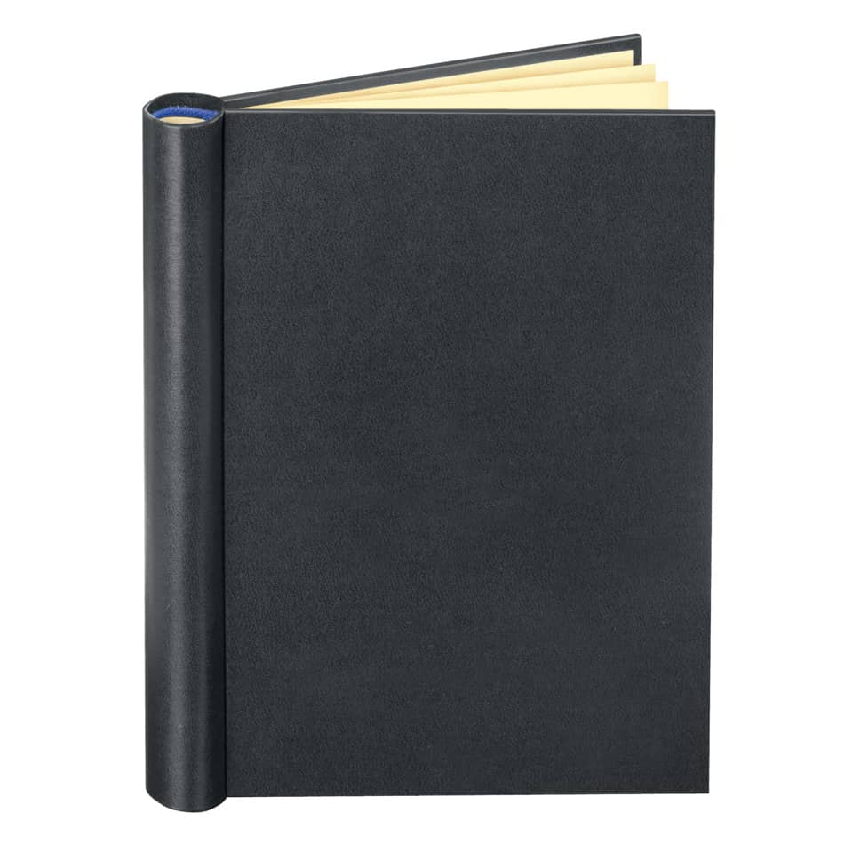 Notizbuch, Ledernotizbuch, Schwarzes Cover, Berichtsnotiz, Kleines Notizbuch