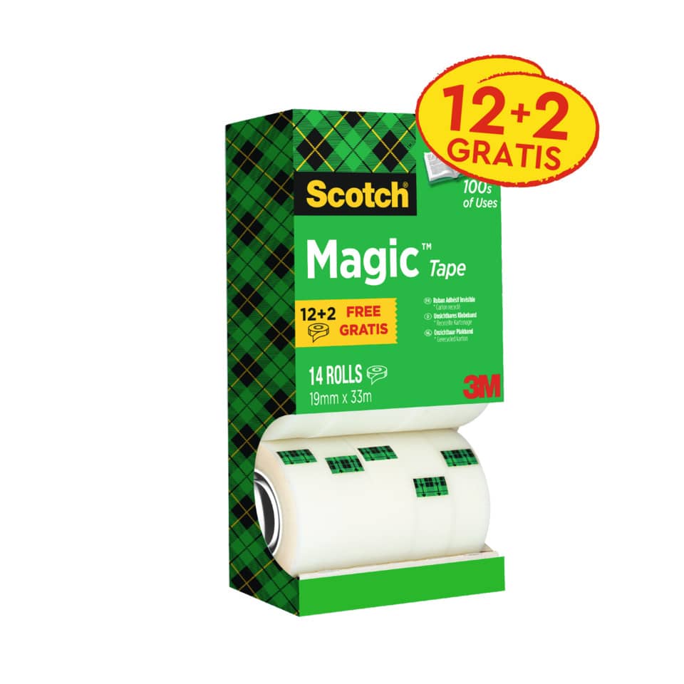 Tape, Magic Tape, Scotch, Klebeband, Rollen 14