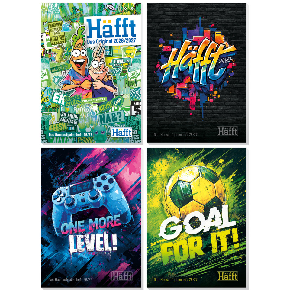 Poster, Graffiti, Fußball, Game-Controller, Charakter-Collage