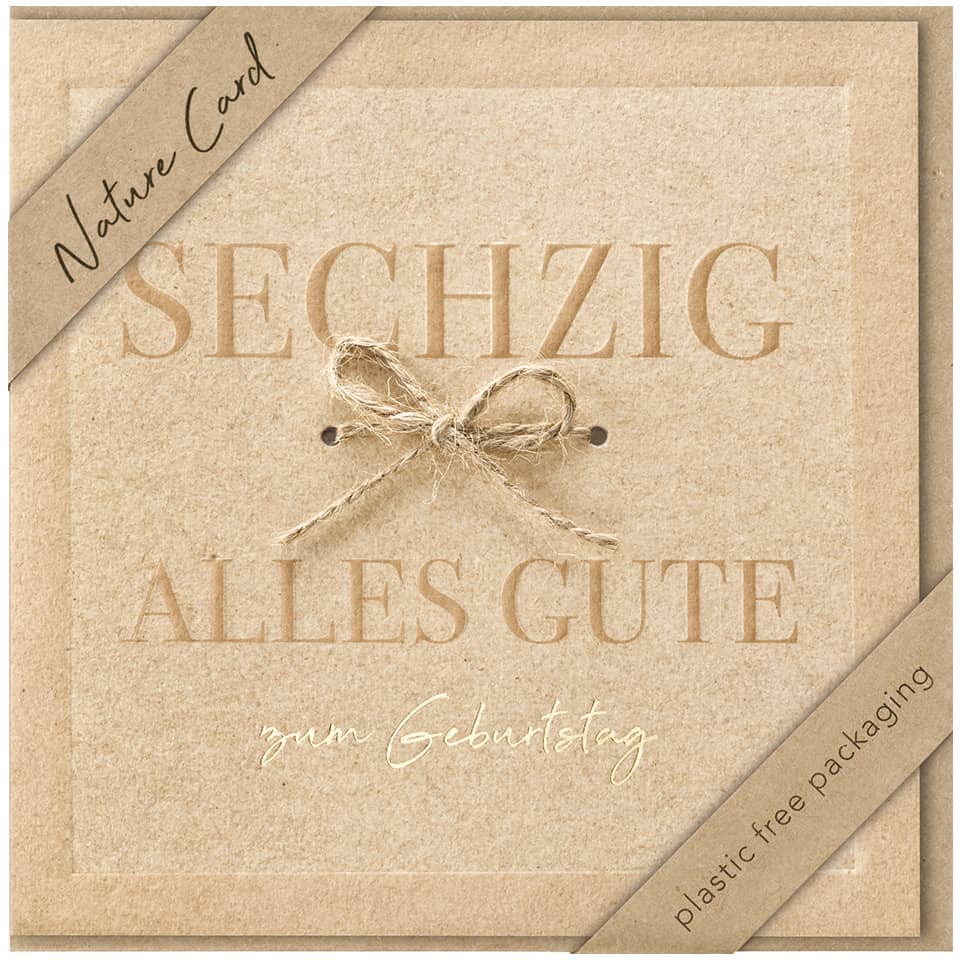 naturkarton, karte, geburtstag, geschenk, paketband