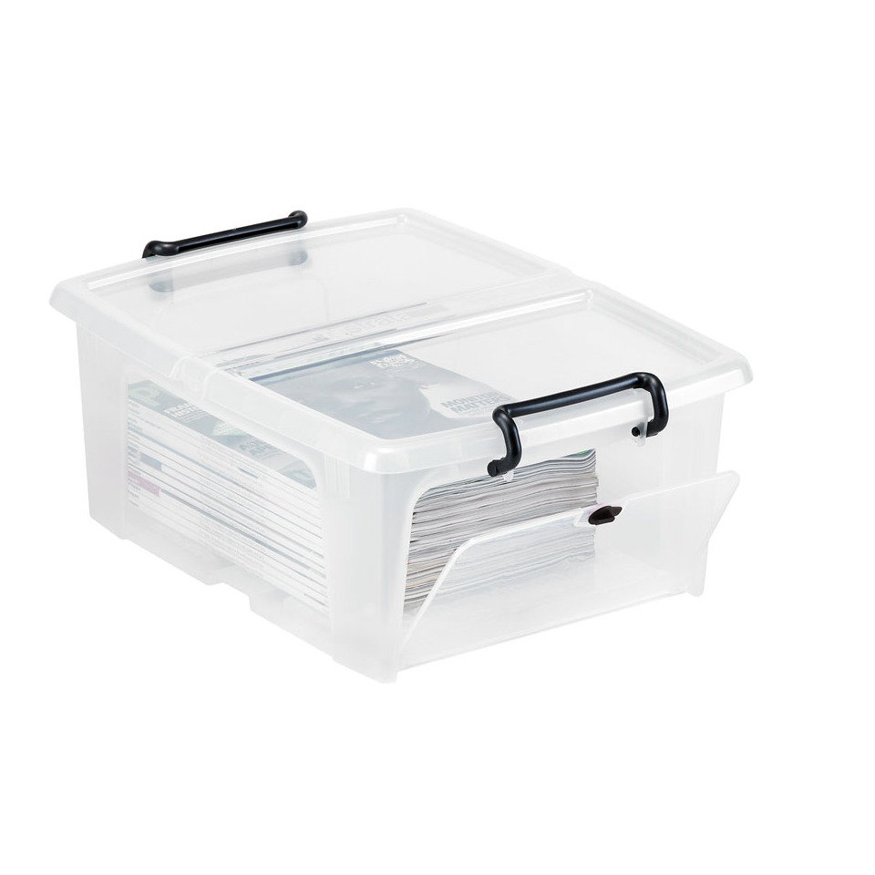 Kunststoffbox, Aufbewahrungsbox, Transparent, Klar, Deckelbox