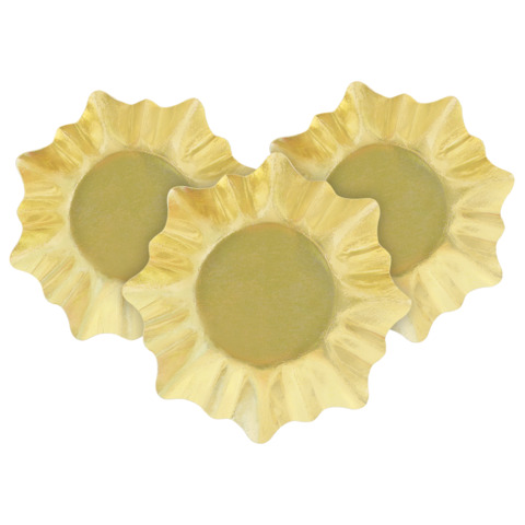 Weihnachtsteller Stern, Ø 28 cm, 3 Stück, gold BRAUN+COMPANY 4882-0001