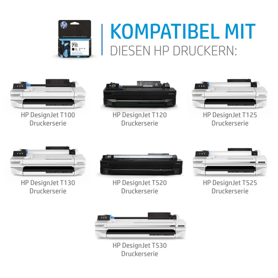 Drucker, Drucker-Serie, HP DesignJet, T100, T120, T125, T130, T520, T525, T530