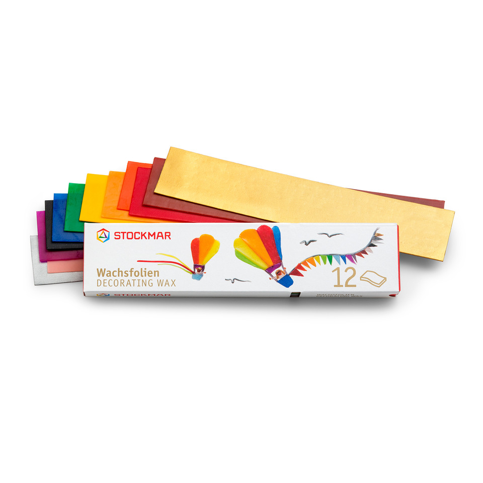 Wachsfolien, Dekorationswachs, 13 Farben, Zubehör, Dekorationsmaterial
