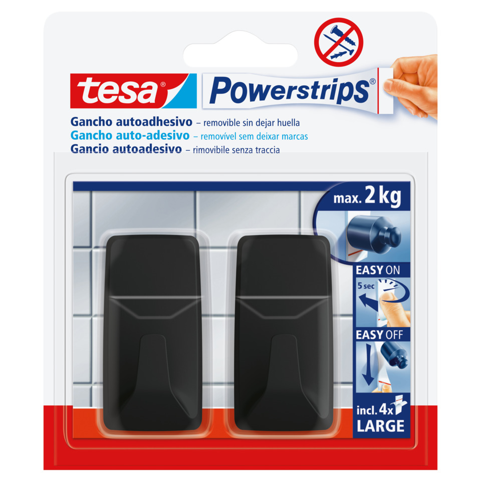 Powerstrips, Gelfix, Gummipads, Klebepads, Halterung, auto-sub, powerstrips, adhesive-pads, two-pieces, 2-kg-load