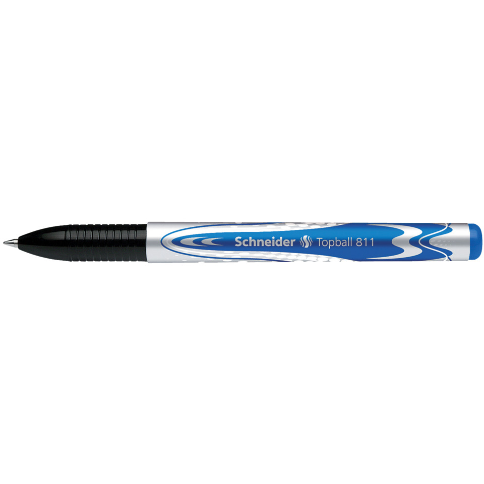 pen, ballpoint, blau, griffig, nachfüllbar