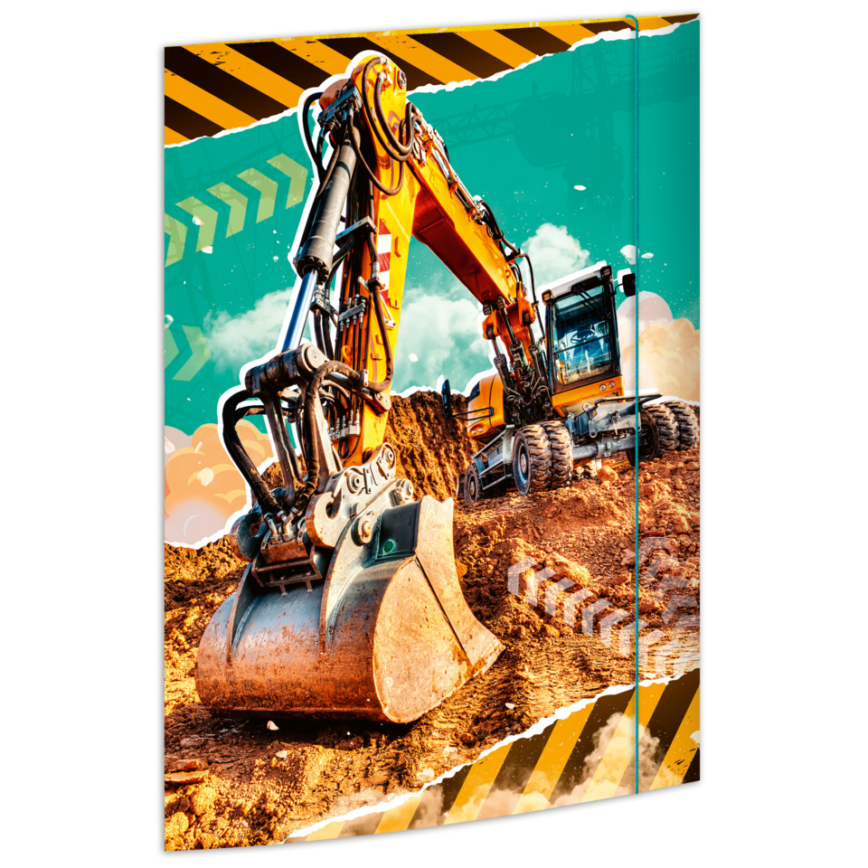 ausleger, baumaschine, schaufel, orangefarbig, mud