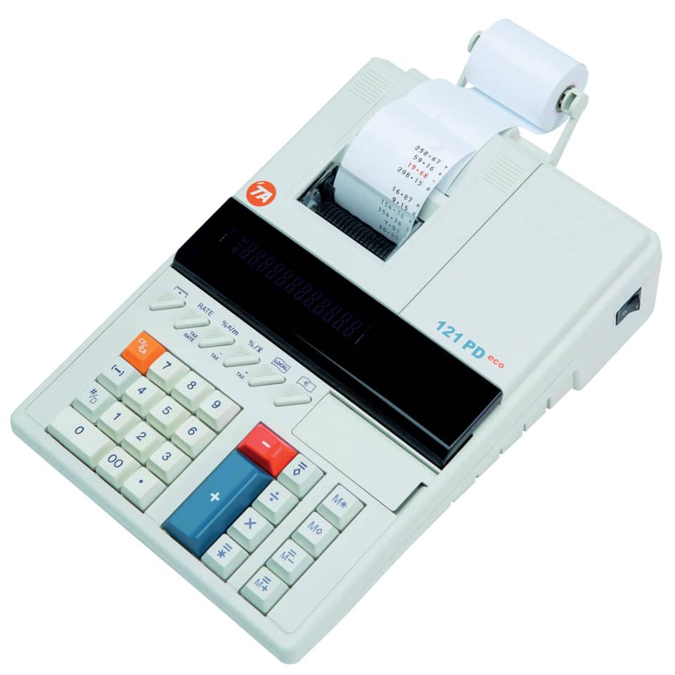Kassenrechner, Taschenrechner, Drucker, Belegdrucker, Zahlendreher