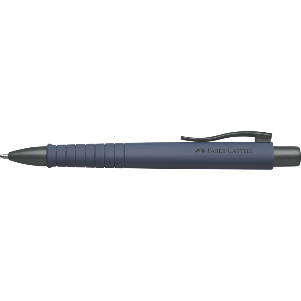 Kugelschreiber, Stift, blau, nachfüllbar, keine Marke, Kugelstift, Praxisb pen, Grau, Gummigriff, Clip