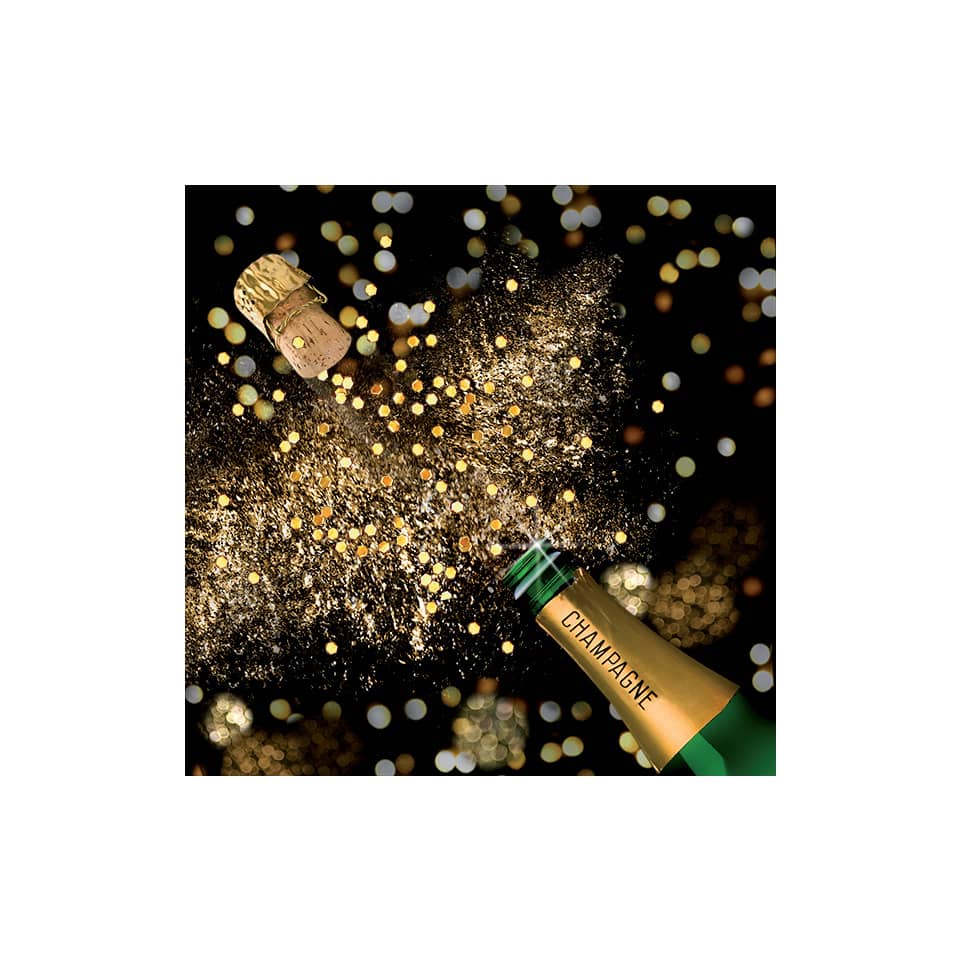 Champagne, Sekt, Flaschenkopf, Konfetti, Glamour