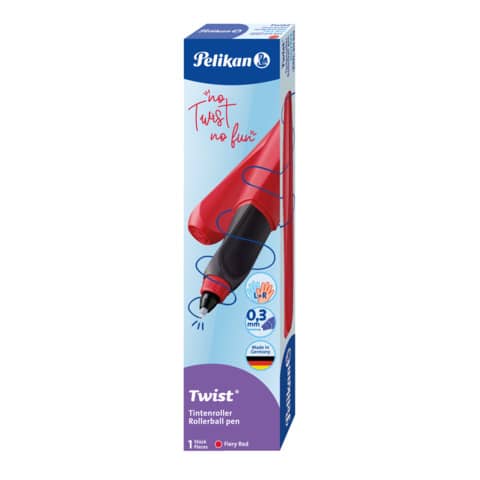 Tintenroller Twist, M, Fiery Red PELIKAN 300009204