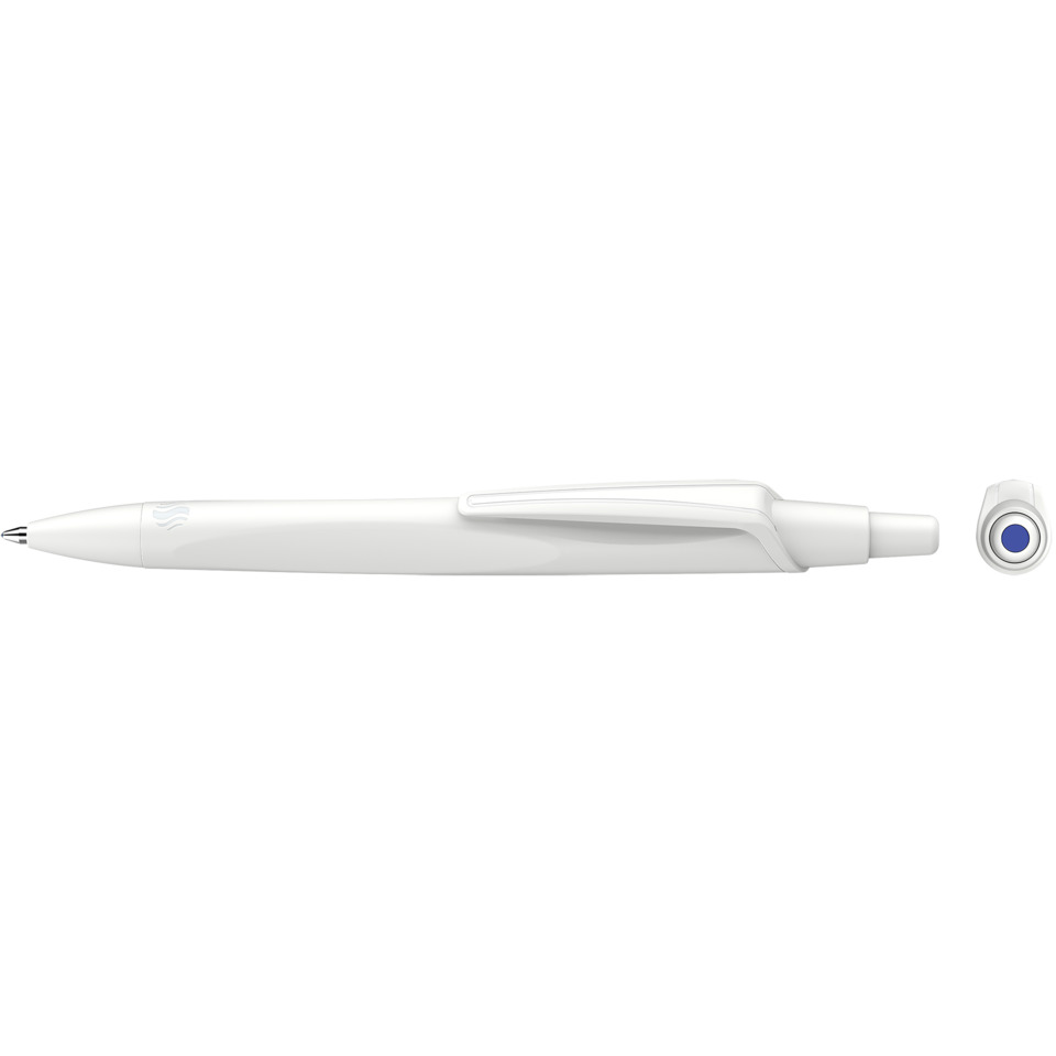 Kugelpen, Kugelschreiber, weiß, Clip, Klickmechanismus