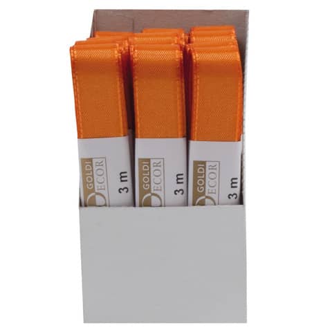 Taftband, 15mmx3m, orange GOLDINA 1445015401503