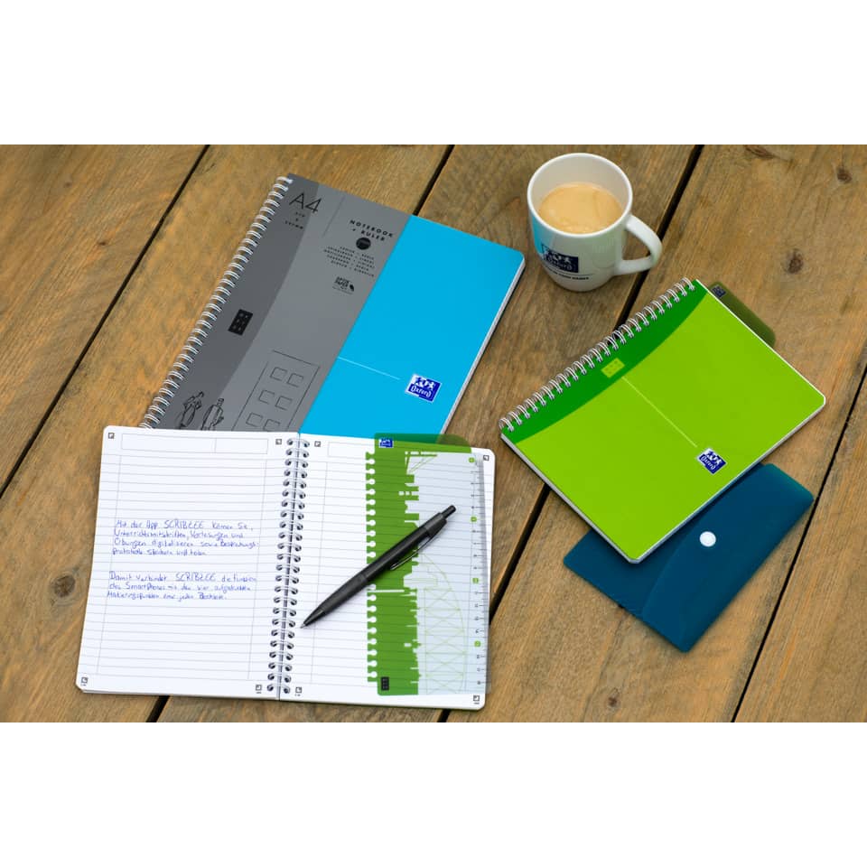 Notizbuch, Spiralblock, A4, Kladde, Muster