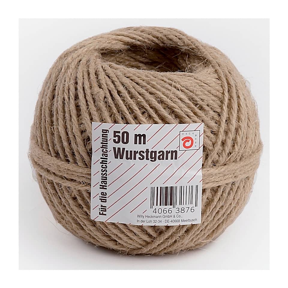 Wurstgarn, Wollgarn, Naturbeige, 50 m, Kordelgarn