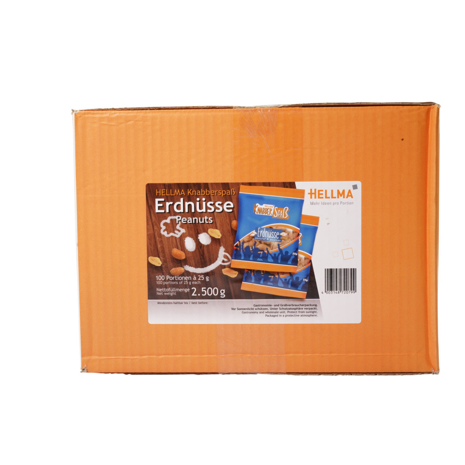 Erdnüsse, Nussmischung, Snack-Verpackung, 200-500 g, Portionen