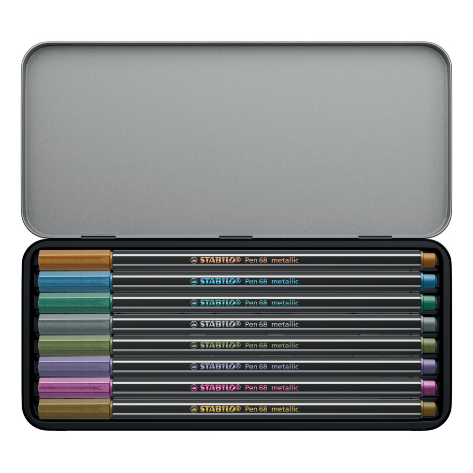 Bleistiftset, Metallisch, Bunt, Kohle, Zeichnungen