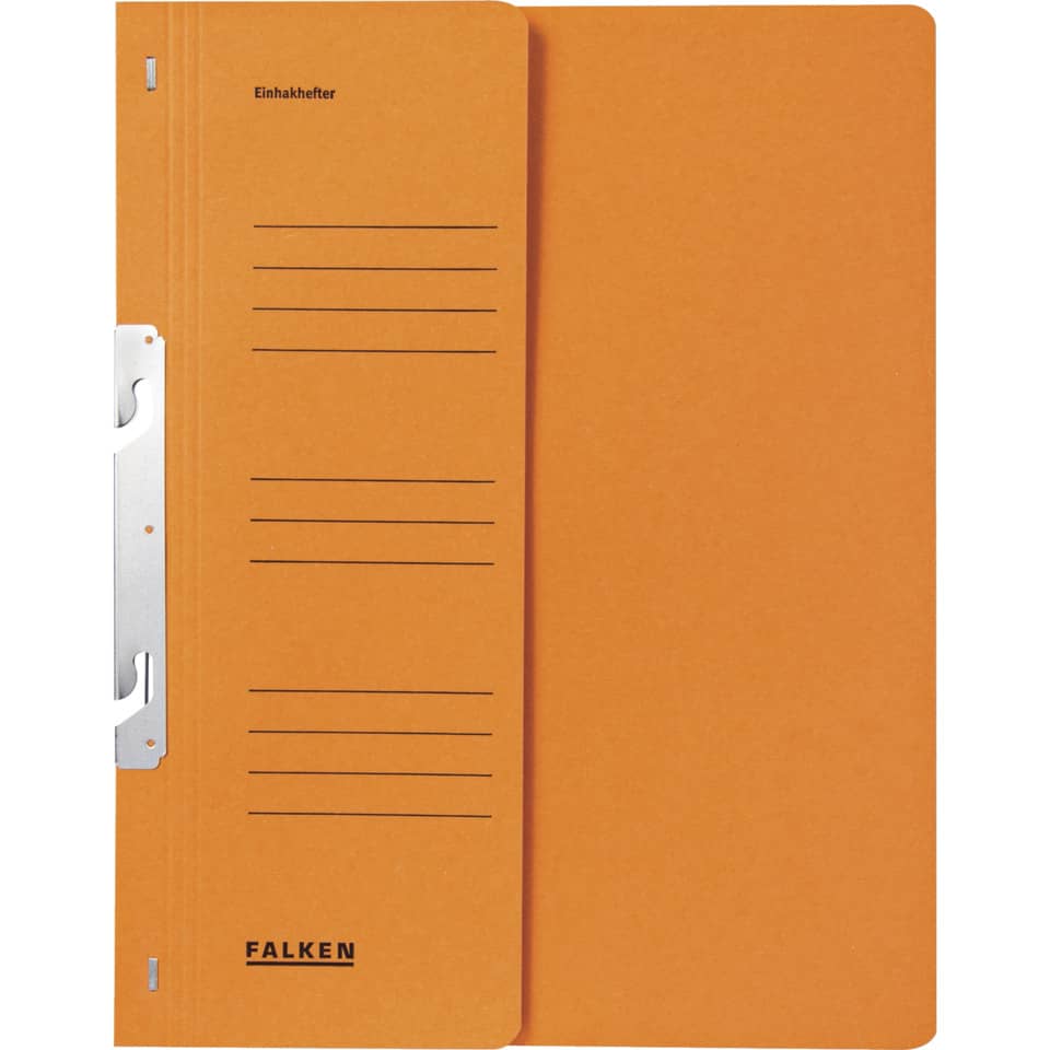 Notizblock, Ordner, Kartenhalter, Orange, FALKEN