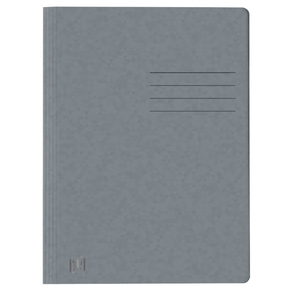 Notizbuch, Kunstleder, Grau, Spiralbindung, Einbandmuster