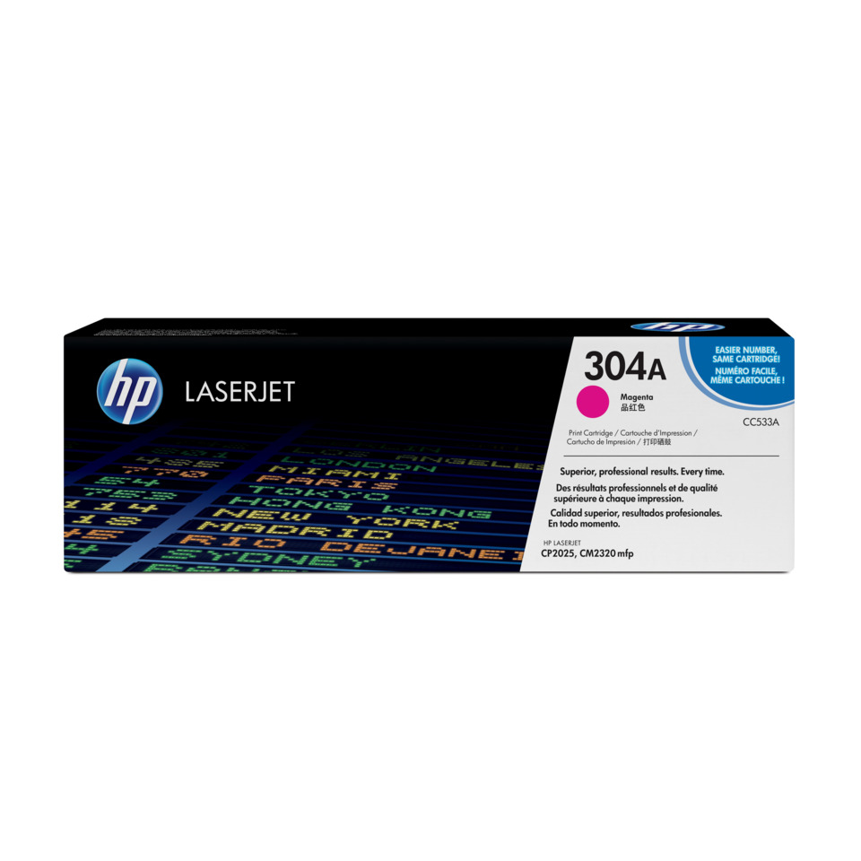 LasertJet, Druckerpatrone, Magenta, 304A, HP