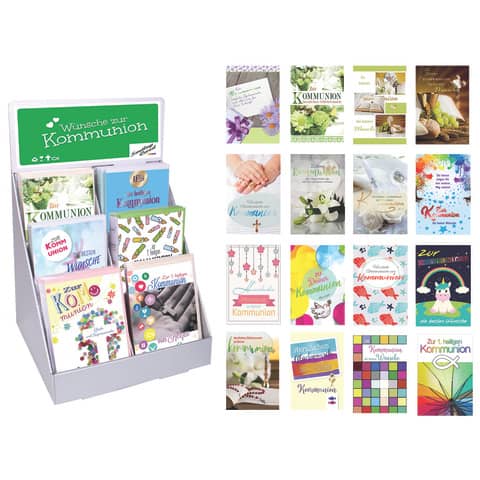 Kommunionskarte, 150er Box, sortiert PAPER STYLE 12-0115