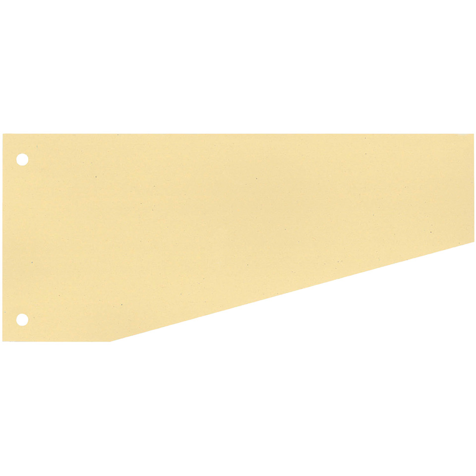 Punched card, Beige card, Löcher vorhanden, geneigter Rand, Papierblatt