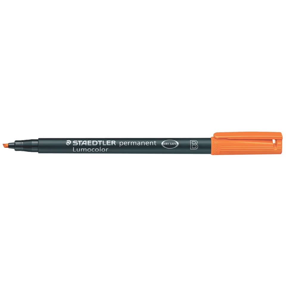 Marker, orange cap, Fine liner, orange cap, dual-ended
