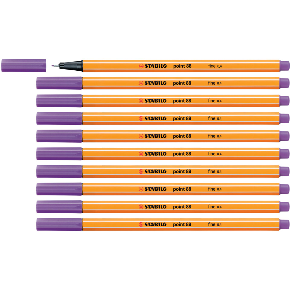 Marker, Stabilo, Point 88, Orange, Purple, Stabilo, Marker, Orange, feiner Spitz, Point 88