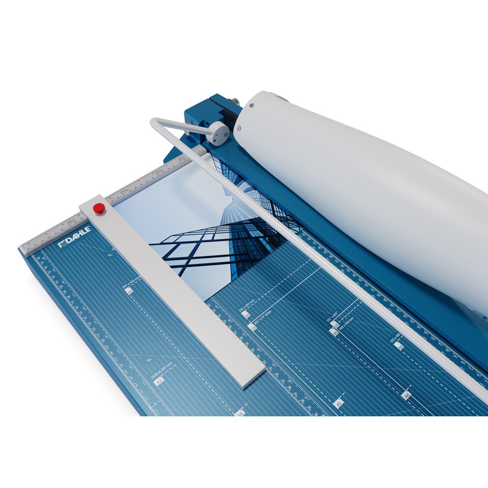 Schneidetisch, Schneidemaschine, Rollenanschlag, Skala, Bauplaner