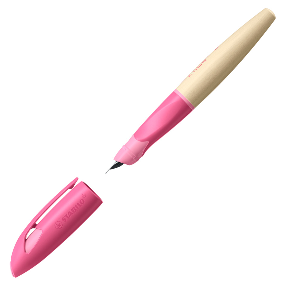 Kunststoffgriff, Kugelschreiber, Farbton Pink, Spitze sichtbar, Hubzeichnung pink