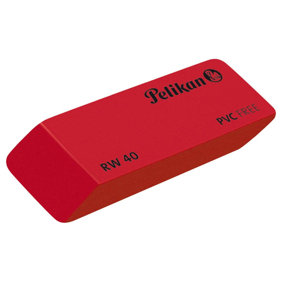 radiergummi, gummi, PVC-frei, rot, Pelikan