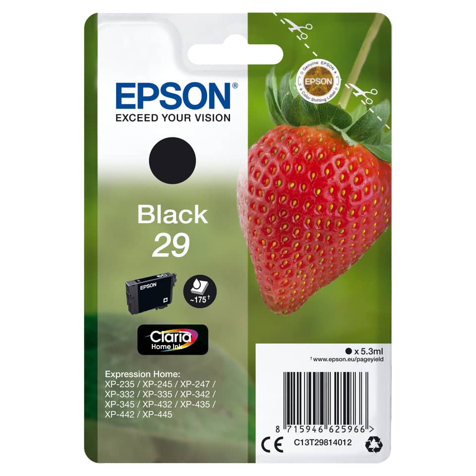 Epson, Schwarz 29, Epson Tintenpatrone, Ersatztinte, Klare Tinte