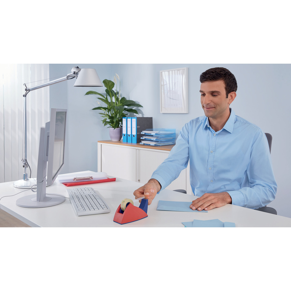 Schreibtisch, Arbeitsplatz, Klebebandspender, Büro, Mitarbeiter