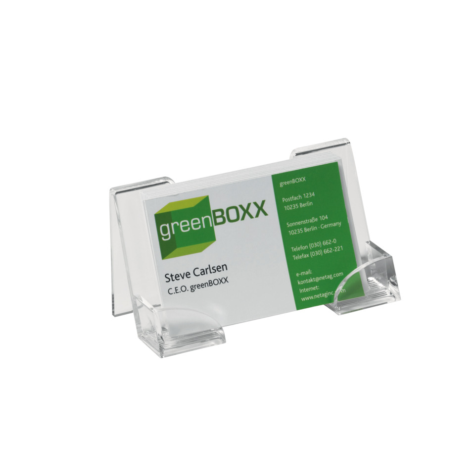 Visitenkartenhalter, Kartenhalter, transparenter Halter, Clear, Business card holder