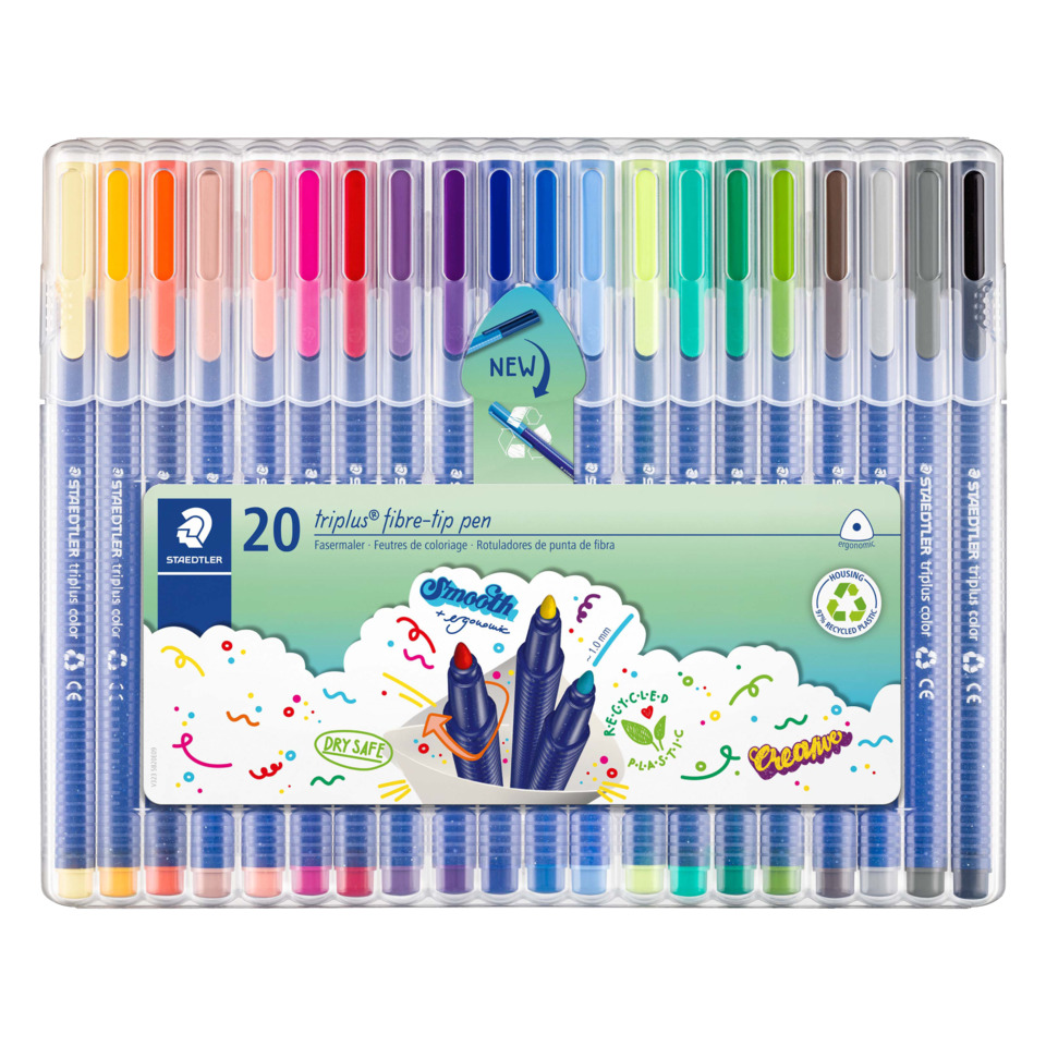 Filzstift, Marker, 15 farben, Fibertip, Staedtler