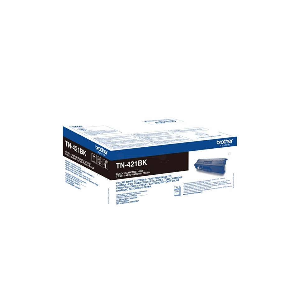 Toner, Kassette, TN-421BK, Schwarz, Brochure box
