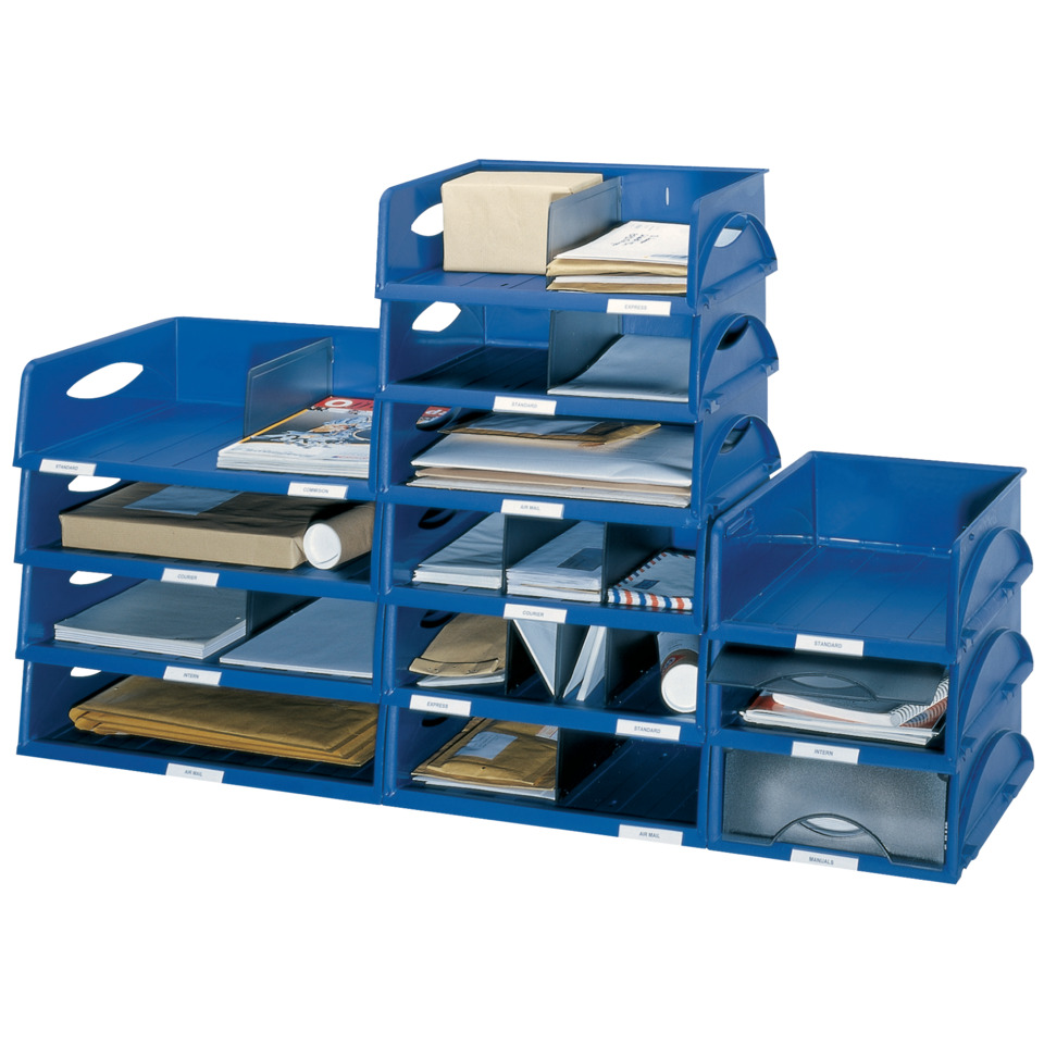Schreibtisch-Organizer, Postfach-Ordner, Ablage-System, Umschläge, Dokumentenstapeln