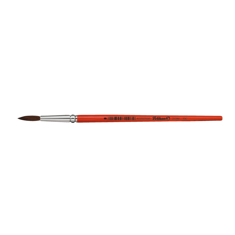Malstift, Pinsel, Kunstbedarf, Rundkolben-Pinsel, Holzgriff