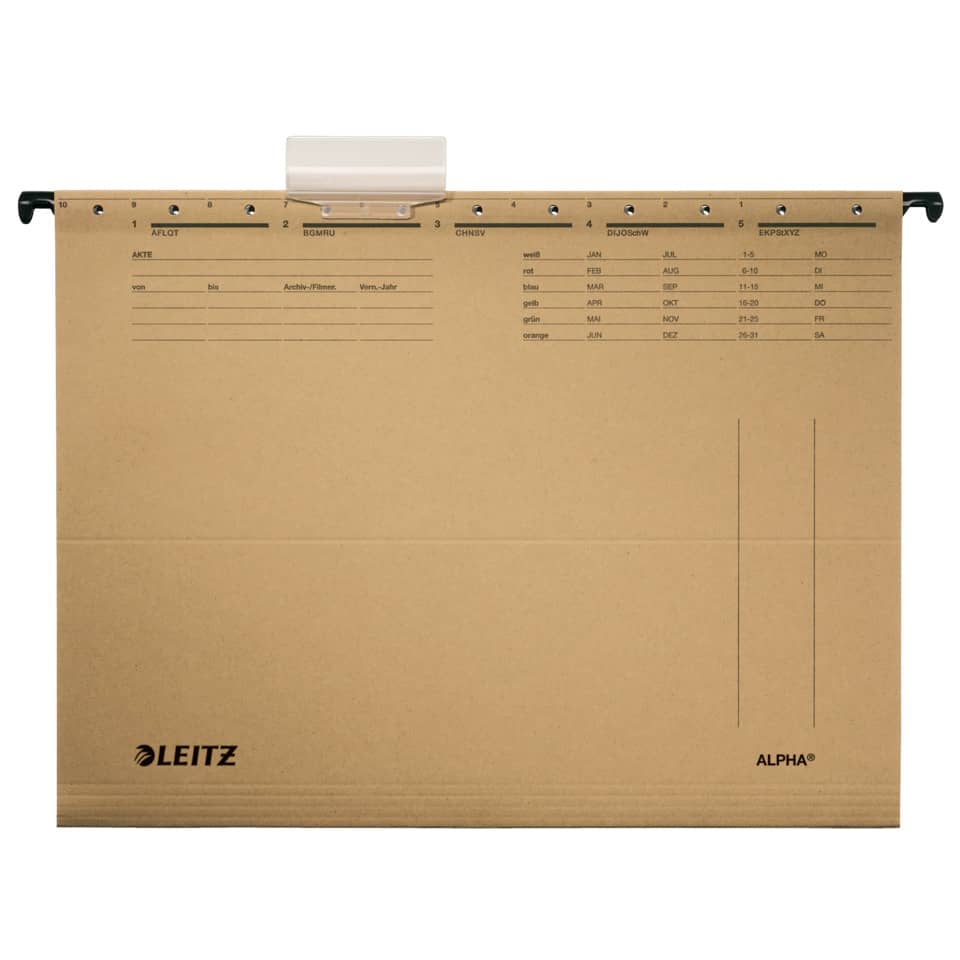 Hängemappe ALPHA®, Natronkarton, naturbraun LEITZ 1915-00-00