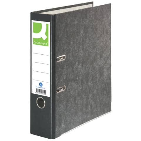 Ordner, A4, 80mm, Pappe, schwarz Q-CONNECT KF20049