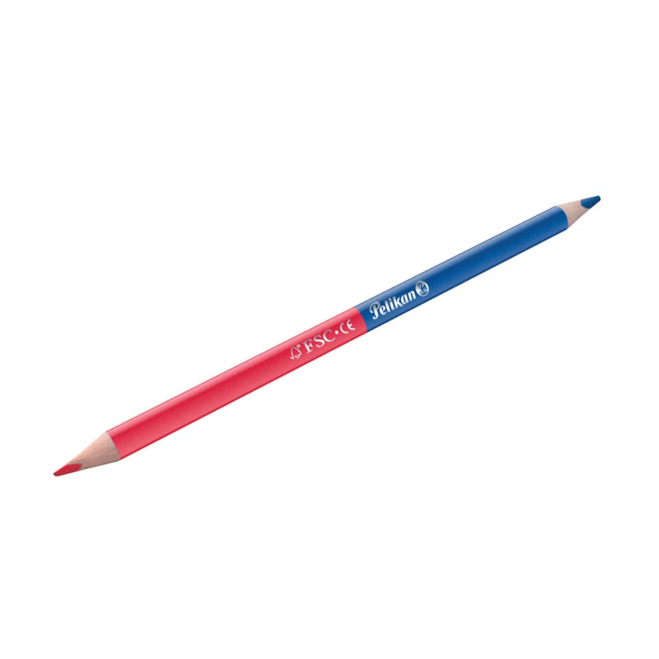 Bleistift, Zweifarbig, Kunstbedarf, Roter Stift, Pelikan Marke?